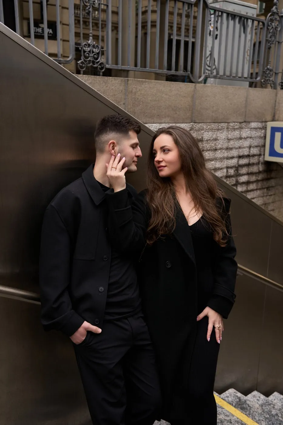 Love-Story-Shooting eines Paares in Frankfurt am Main